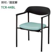 テセラ　ＴＣＲ－４４ＢＬ　ミーティングチェア　ビニールレザー張り