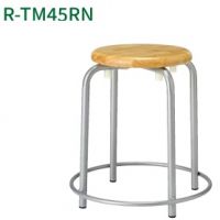 Ｒ－ＴＭ４５RＮ　座面ゴム集成材　　丸スツール　塗装脚